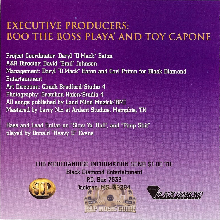 Boo The Boss Player - Boo The Boss Player: 1st Press. CD | Rap 